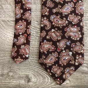 Vintage 1950s Paisley Print Necktie mint condition